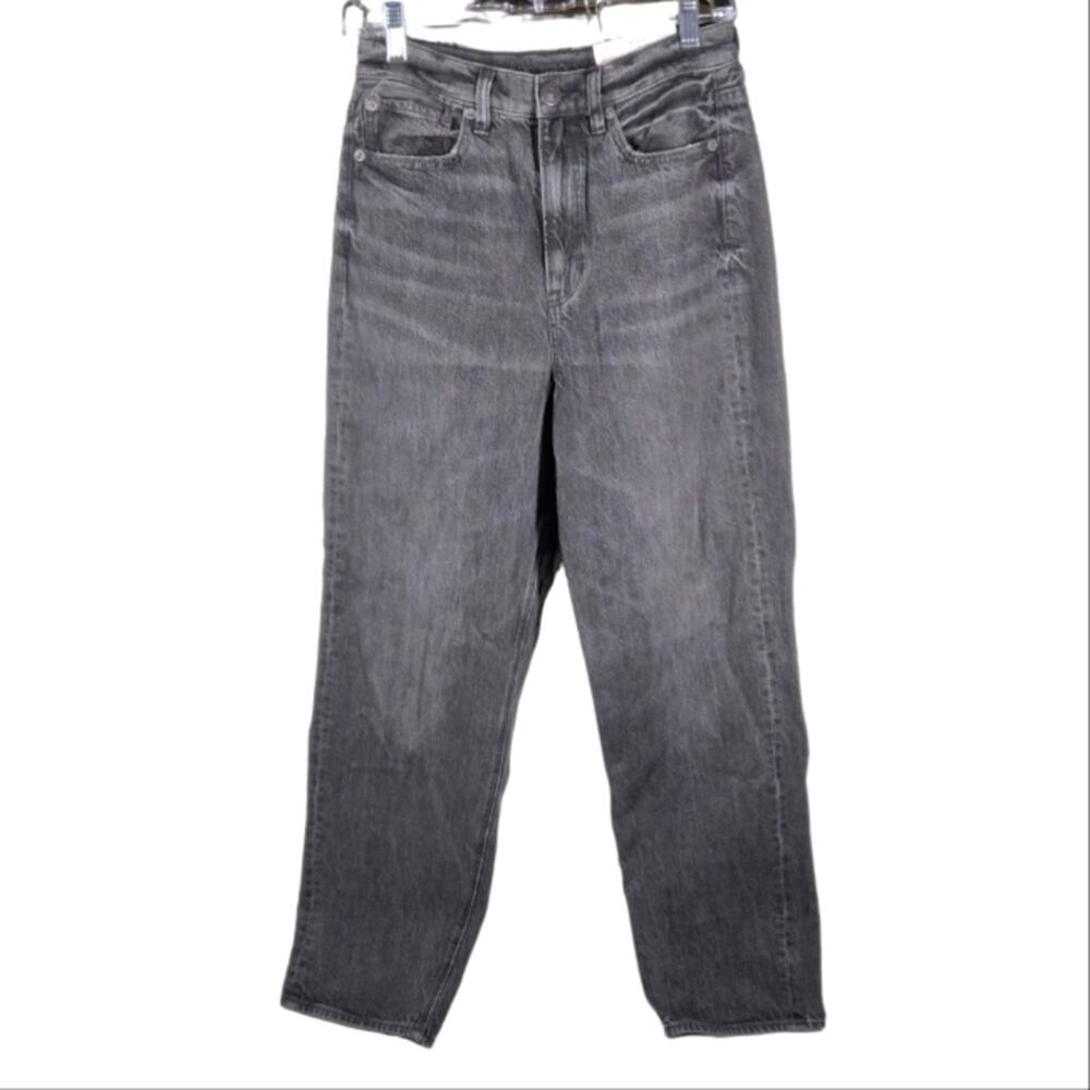 NWT American Eagle Baggy Highest Rise Jeans Black Wash size 27 Short - Picture 1 of 10